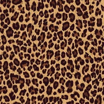 Vector seamless pattern. Leopard skin texture Illustrazione stock