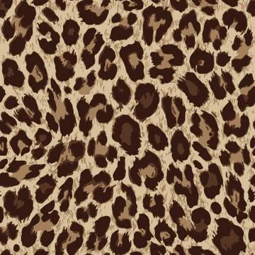 Vector seamless pattern. Leopard skin texture Illustrazione stock