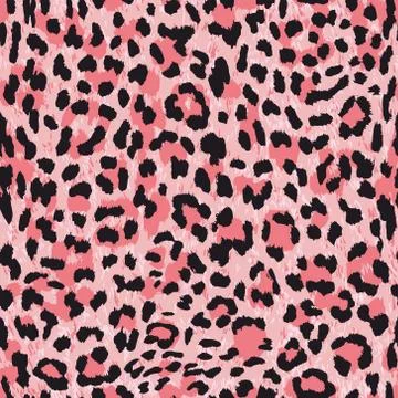 Vector seamless pattern. Leopard skin texture Illustrazione stock