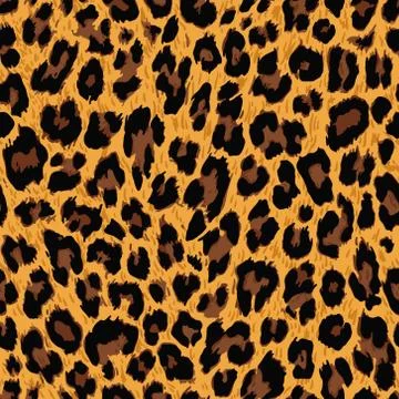 Vector seamless pattern. Leopard skin texture イラスト素材