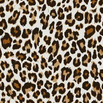 Vector seamless pattern. Leopard skin texture Illustrazione stock