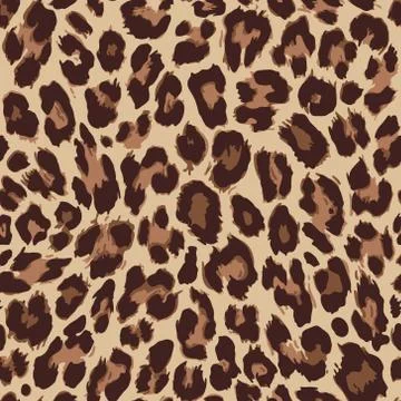 Vector seamless pattern. Leopard skin texture Illustrazione stock