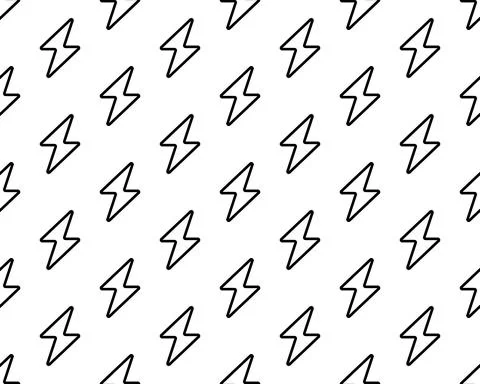 Vector seamless pattern, lightning, Editable can be used for web page backgro 库存插图