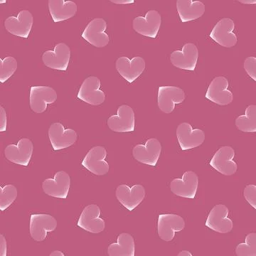 Vector seamless pattern linear heart. Valentine's Day. Love. Stockillustratie