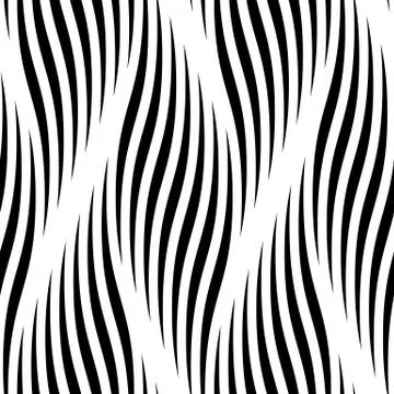 Vector seamless pattern of linear wavy braids and curve lines イラスト素材