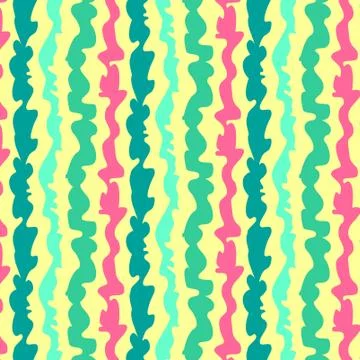 Vector seamless pattern with lines and waves Illustrazione stock