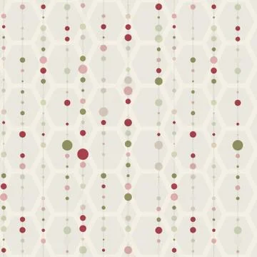 Vector seamless pattern with lines and dot Illustrazione stock