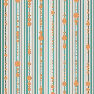 Vector seamless pattern with lines and dot イラスト素材