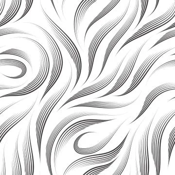 Vector seamless pattern of lines drawn with a pen in black isolated on a white Illustration