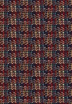 Vector seamless pattern of many colored arcuate lines for textiles, cards, Stock Illustration