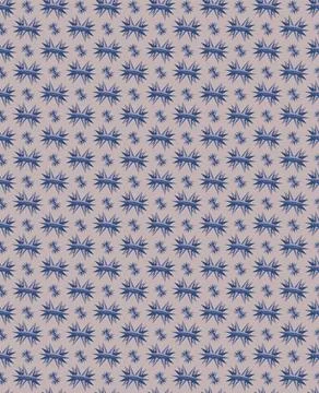 Vector seamless pattern of many star striped shapes and small dots. 스톡 일러스트