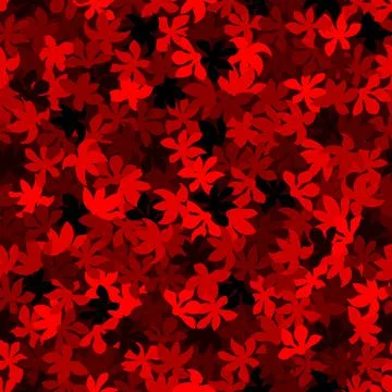 Vector seamless pattern with maple leaves. Ruby red repeating pattern Illustrazione stock