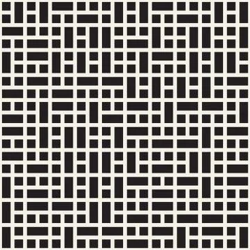 Vector seamless pattern. Mesh repeating texture. Linear grid with chaotic s.. Illustrazione stock