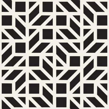 Vector seamless pattern. Mesh repeating texture. Linear grid with chaotic s.. 스톡 일러스트