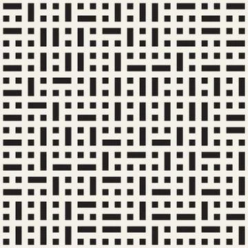 Vector seamless pattern. Mesh repeating texture. Linear grid with chaotic s.. Stock Illustration