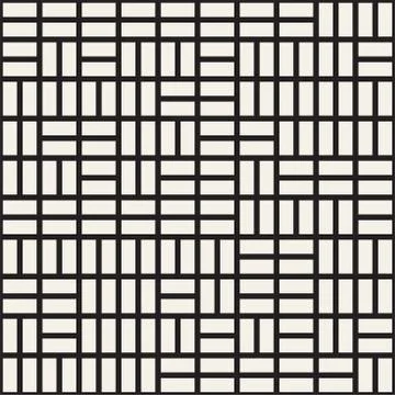 Vector seamless pattern. Mesh repeating texture. Linear grid with chaotic s.. Illustrazione stock