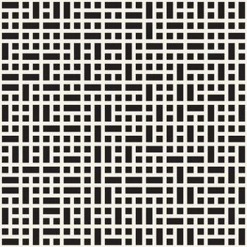 Vector seamless pattern. Mesh repeating texture. Linear grid with chaotic s.. Illustrazione stock