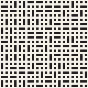 Vector seamless pattern. Mesh repeating texture. Linear grid with chaotic s.. イラスト素材