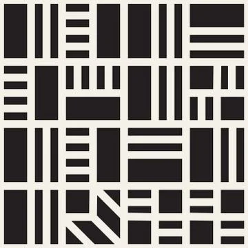 Vector seamless pattern. Mesh repeating texture. Linear grid with chaotic s.. Stock Illustration