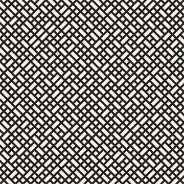 Vector seamless pattern. Mesh repeating texture. Linear grid with chaotic s.. Stock Illustration