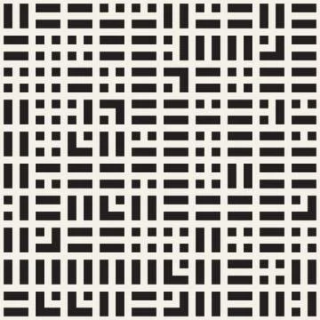 Vector seamless pattern. Mesh repeating texture. Linear grid with chaotic s.. Stock Illustration