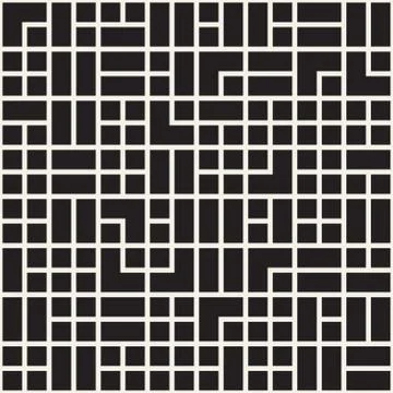 Vector seamless pattern. Mesh texture. Linear chaotic shapes. Stylish geome.. イラスト素材