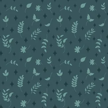 This vector seamless pattern, in a minimalist flat art style. Stock Illustration