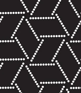 Vector seamless pattern. Modern geometric dots background Stock Illustration