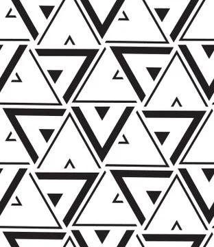 Vector seamless pattern. Modern geometric texture. Repeating abstract backgro Stock Illustration