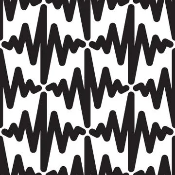 Vector seamless pattern. Modern geometric texture, doodle backgr Stock Illustration