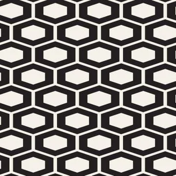 Vector seamless pattern. Modern geometric lattice texture. Repeating backgrou Stock Illustration