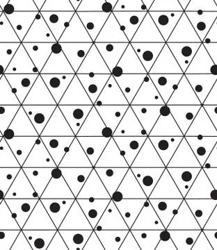 Vector seamless pattern. Modern line geometric background Stock Illustration