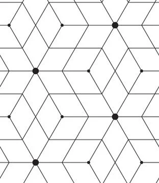 Vector seamless pattern. Modern line geometric background Stock Illustration