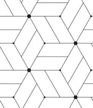 Vector seamless pattern. Modern line geometric background Stock Illustration