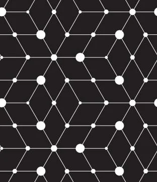 Vector seamless pattern. Modern line geometric background Stock Illustration