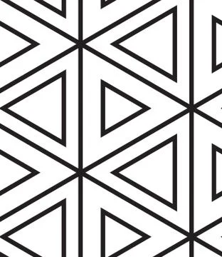 Vector seamless pattern. Modern linear geometric texture Stock Illustration