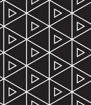 Vector seamless pattern. Modern linear geometric texture Stock Illustration