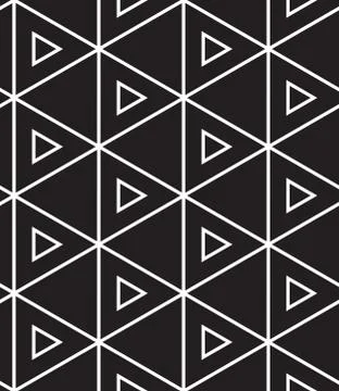 Vector seamless pattern. Modern linear geometric texture イラスト素材
