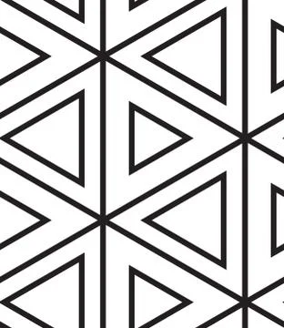 Vector seamless pattern. Modern linear geometric texture Stock Illustration