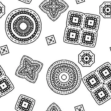Vector seamless pattern. Modern stylish texture. Illustrazione stock