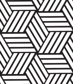 Vector seamless pattern. Modern stylish line, hexagon geometric Stock Illustration