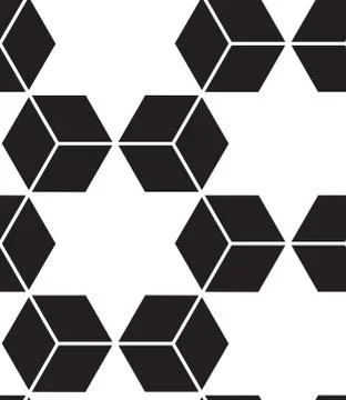 Vector seamless pattern. Modern stylish line, hexagon geometric イラスト素材