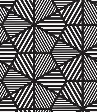 Vector seamless pattern. Modern stylish line, hexagon geometric Stock Illustration