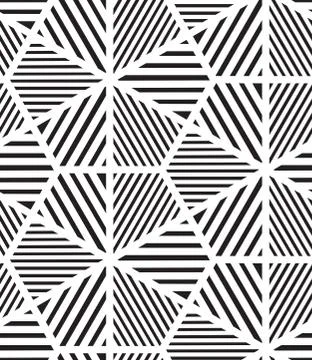 Vector seamless pattern. Modern stylish line, hexagon geometric Stock Illustration