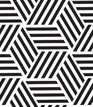 Vector seamless pattern. Modern stylish line, hexagon geometric Illustrazione stock