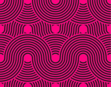 Vector seamless pattern. Modern stylish texture. Geometric striped ornament. Mon Stock Illustration