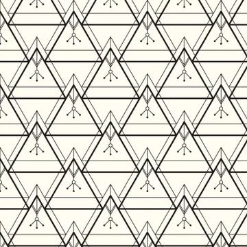 Vector seamless pattern. Modern stylish texture. Repeating geometric background Stock Illustration