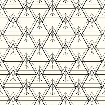 Vector seamless pattern. Modern stylish texture. Repeating geometric background Stock Illustration