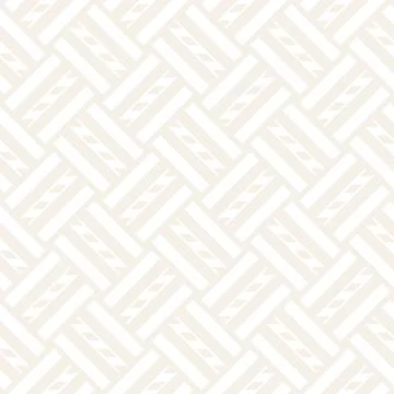 Vector Seamless Pattern. Modern Stylish Interlacing Lines Texture. Geometric Stock Illustration