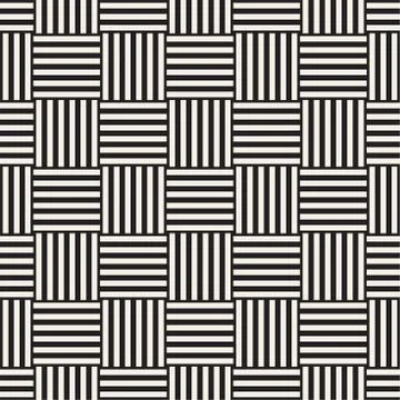 Vector Seamless Pattern. Modern Stylish Interlacing Lines Texture. Geometric Stock Illustration